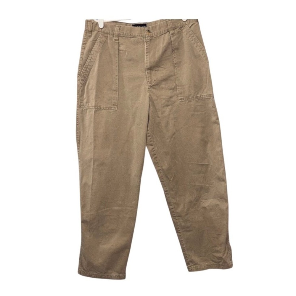 Outdoor Life Utility Pants Mens 36 Khaki Cotton Cargo Workwear Classic Casual